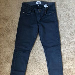 Paige skyline ankle peg blue jeans